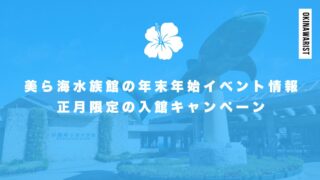 美ら海水族館の年末年始イベント情報と正月限定の入館キャンペーン