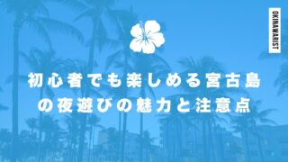 初心者でも楽しめる宮古島の夜遊びの魅力と注意点