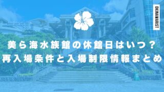 美ら海水族館の休館日はいつ?再入場条件と入場制限情報まとめ