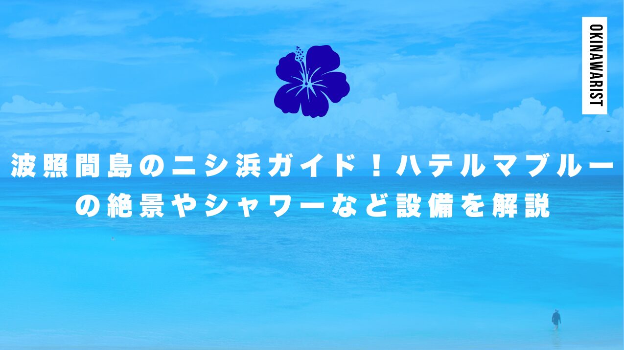 波照間島のニシ浜ガイド！ハテルマブルーの絶景やシャワーなど設備を解説