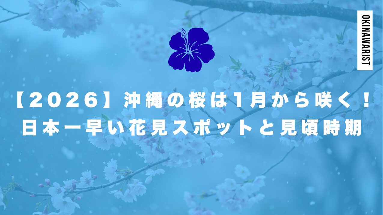 【2026】沖縄の桜は1月から咲く！日本一早いお花見スポットと見頃時期を解説